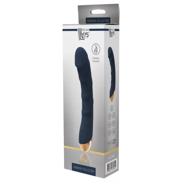 Goddess Atlas - vibratore punto G ricaricabile impermeabile riscaldante blu