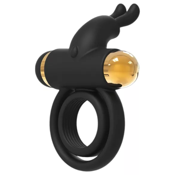 Elite Joel - anello vibrante ricaricabile per pene e testicoli (nero)