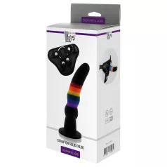 Colorful Love - dildo con imbracatura - multicolore