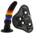 Colorful Love - dildo con imbracatura - multicolore