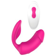 Vibes of Love Duo - vibratore clitoride 2in1 (rosa)