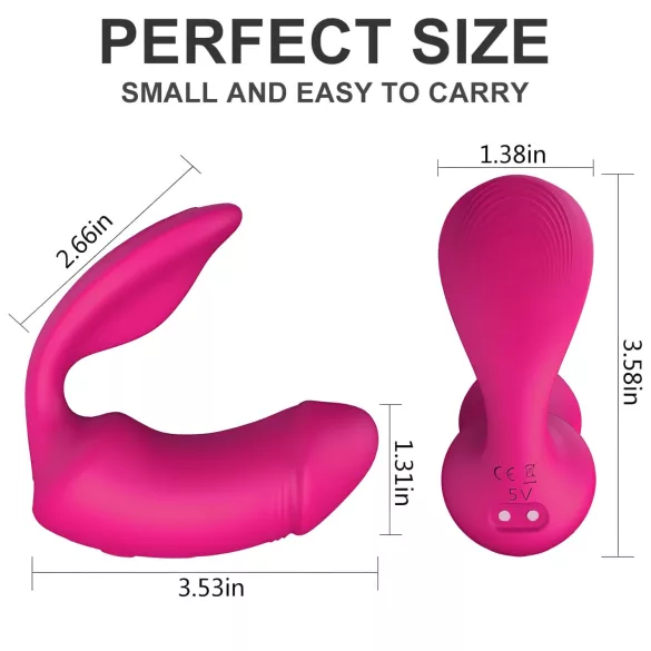 Vibes of Love Duo - vibratore clitoride 2in1 (rosa)