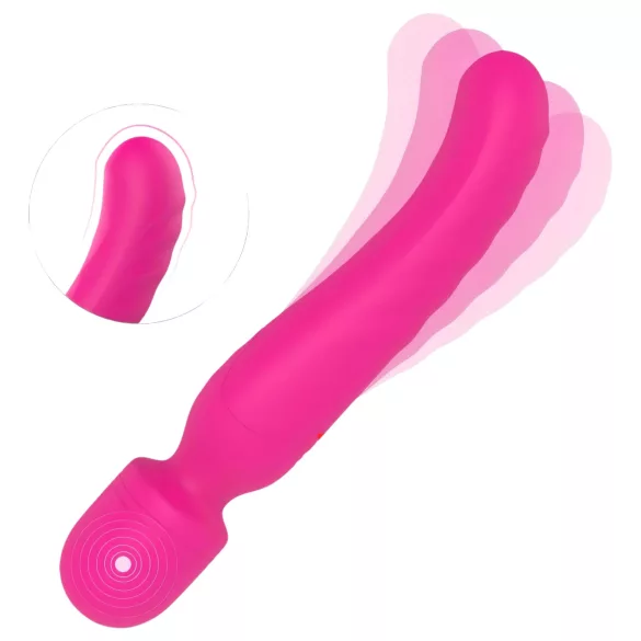 Vibes of Love Wand - vibratore massaggiante riscaldante ricaricabile rosa