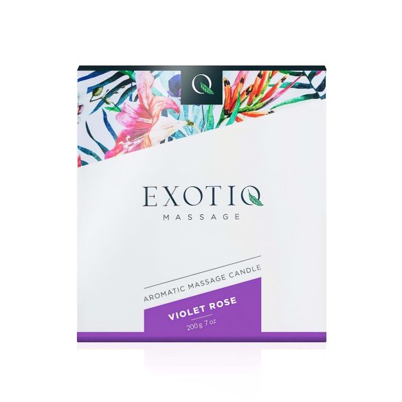 Exotiq - candela da massaggio profumata - rosa - 200g
