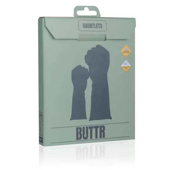 BUTTR - guanti fisting in lattice - nero