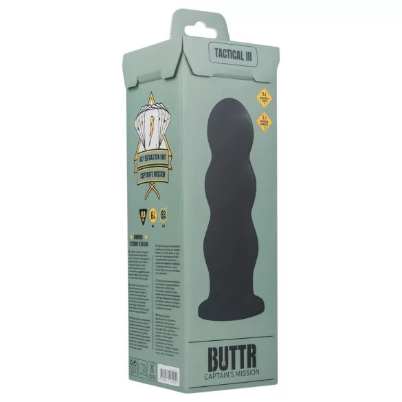 BUTTR Tactical III - dildo realistico con ventosa - nero