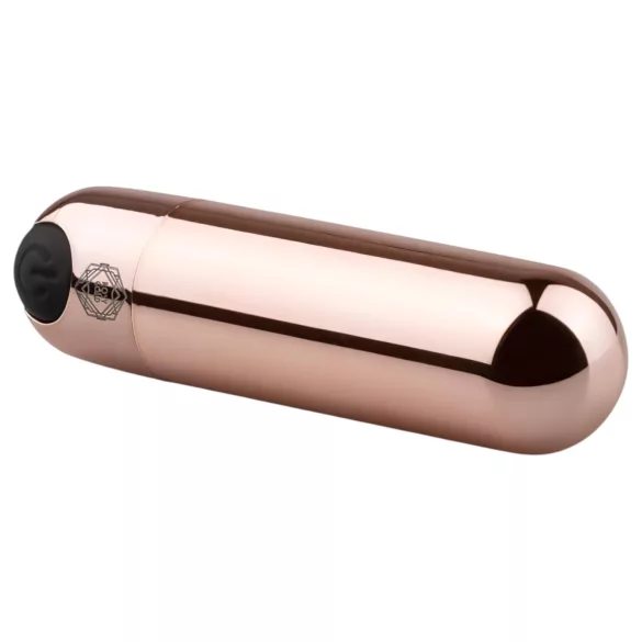 Rosy Gold Bullet - mini vibratore ricaricabile - colore oro rosa