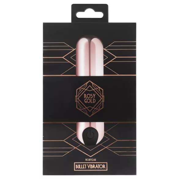 Rosy Gold Bullet - mini vibratore ricaricabile - colore oro rosa