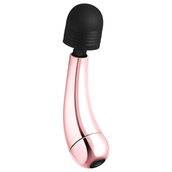 Rosy Gold Wand Mini Curve - vibratore massaggiante curvo - rosegold