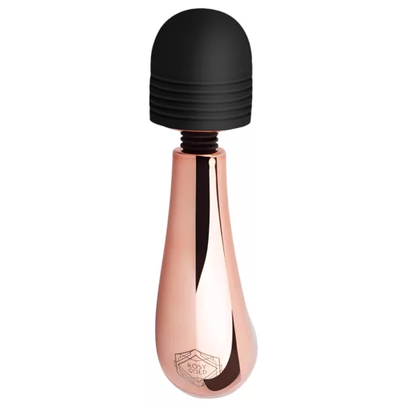 Rosy Gold Wand Mini Curve - vibratore massaggiante curvo - rosegold