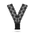 Pantyrebel - slip vibrante ricaricabile con telecomando - pizzo nero S-L
