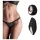 Pantyrebel - slip vibrante ricaricabile con telecomando - nero (S-L)