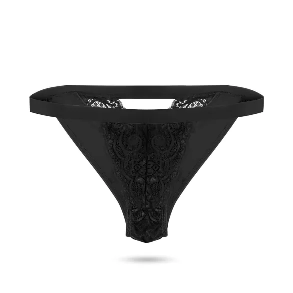 Pantyrebel - slip vibrante ricaricabile con telecomando - nero (S-L)