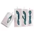 Bloom Tulip - vibratore clitorideo ricaricabile in silicone - turchese