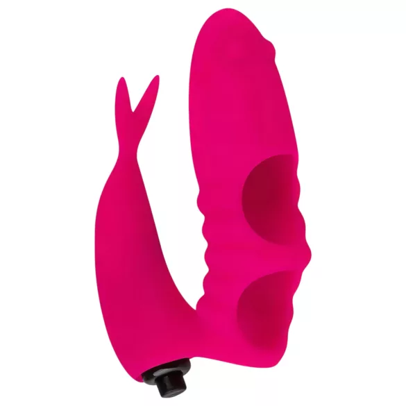 Easytoys - Vibratore da dito 2 in 1 - silicone rosa