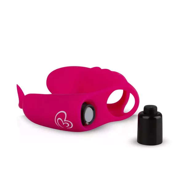 Easytoys - Vibratore da dito 2 in 1 - silicone rosa