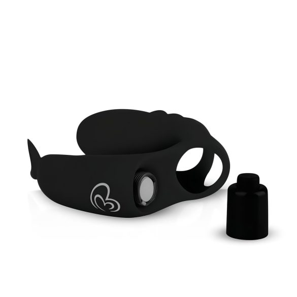 Easytoys - Vibratore per dita 2 in 1 - silicone nero