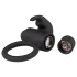 EasyToys Bunny - anello fallico vibrante - silicone nero