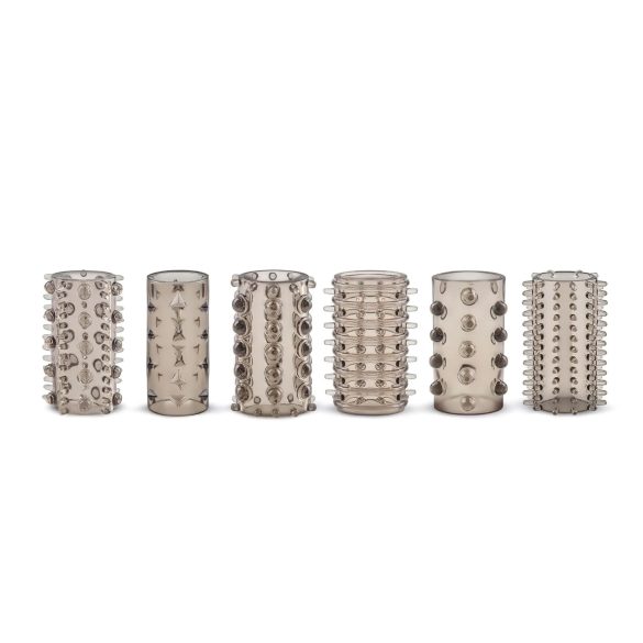 Easytoys - set di guaine pene - stimolante grigio (6 pezzi)