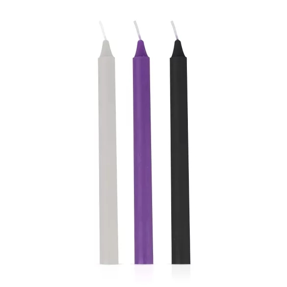 Sensual Hot Wax - set candele da massaggio BDSM - 3 pezzi