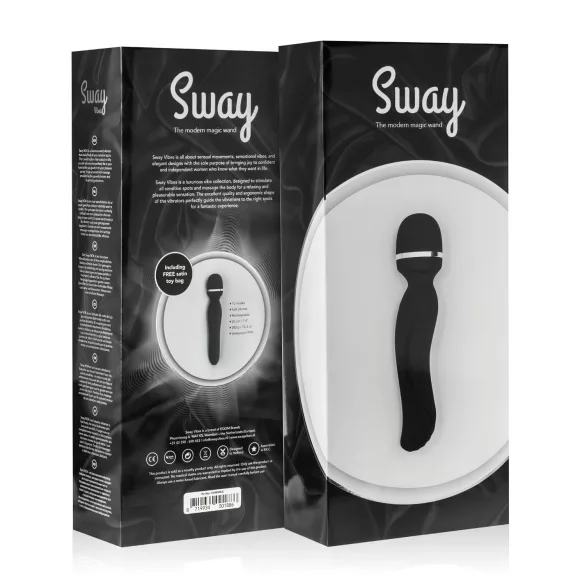 Sway No.4 Wand - vibratore massaggiante ricaricabile - nero