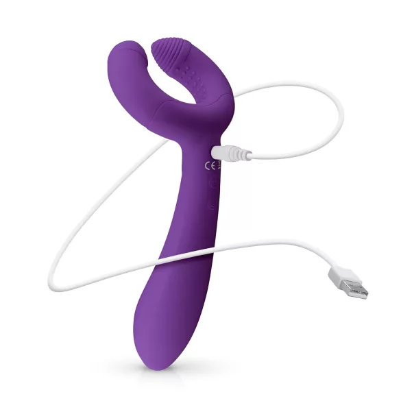Easytoys Couple - vibratore per coppia ricaricabile impermeabile viola