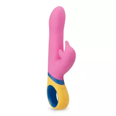   PMV20 - vibratore rabbit rotante con braccio clitorideo - silicone rosa