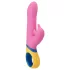 PMV20 - vibratore rabbit rotante con braccio clitorideo - silicone rosa