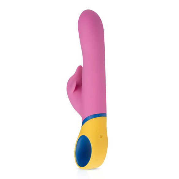PMV20 - vibratore rabbit rotante con braccio clitorideo - silicone rosa