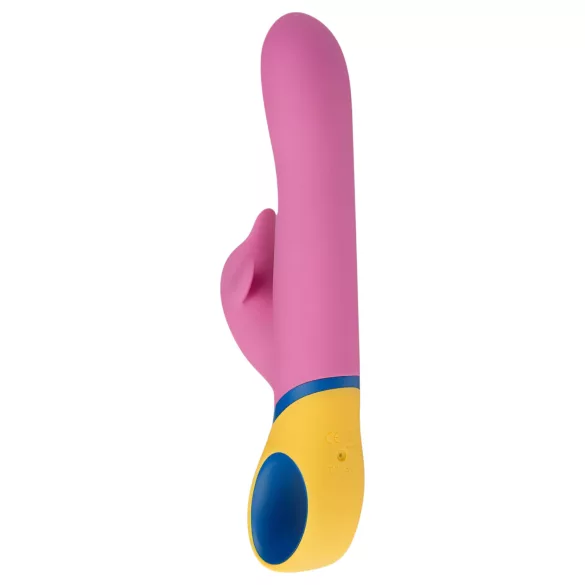 PMV20 - vibratore rabbit rotante con braccio clitorideo - silicone rosa