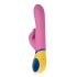PMV20 - vibratore rabbit rotante con braccio clitorideo - silicone rosa