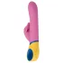 PMV20 - vibratore rabbit rotante con braccio clitorideo - silicone rosa