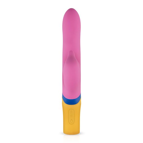 PMV20 - vibratore rabbit rotante con braccio clitorideo - silicone rosa
