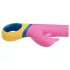 PMV20 - vibratore rabbit rotante con braccio clitorideo - silicone rosa