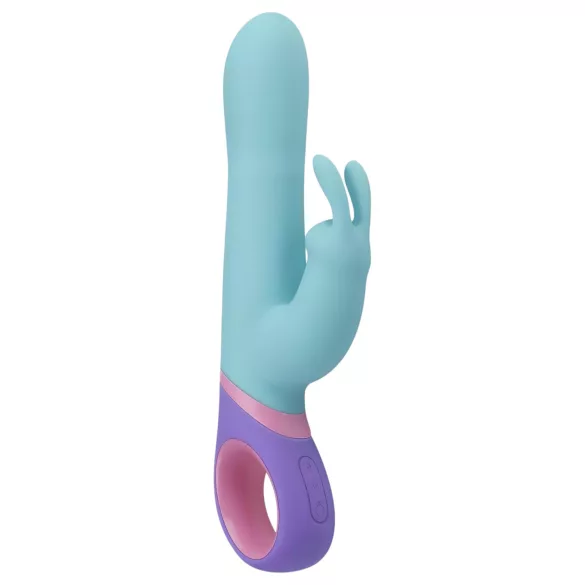 PMV20 - Vibratore rabbit rotante con stimolatore clitoride - menta