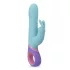 PMV20 - Vibratore rabbit rotante con stimolatore clitoride - menta