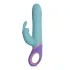 PMV20 - Vibratore rabbit rotante con stimolatore clitoride - menta
