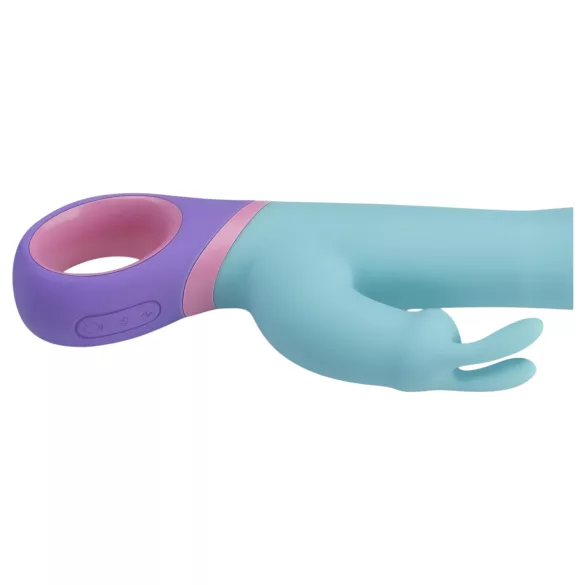 PMV20 - Vibratore rabbit rotante con stimolatore clitoride - menta