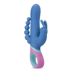 PMV20 Vice Double - vibratore triplo rotante - silicone blu