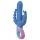 PMV20 Vice Double - vibratore triplo rotante - silicone blu