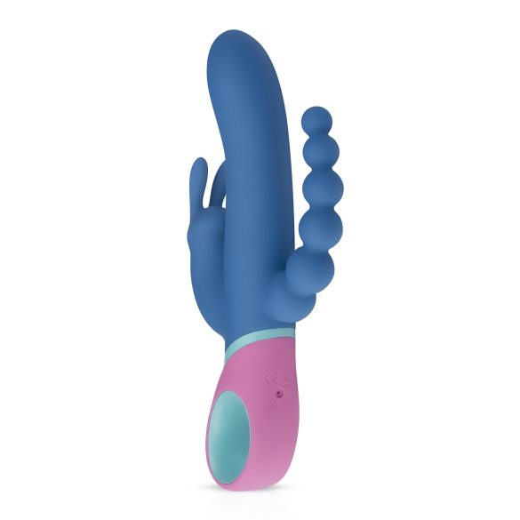 PMV20 Vice Double - vibratore triplo rotante - silicone blu