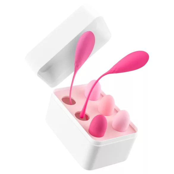 Teazers - set di 6 palline kegel - silicone rosa