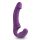 Easytoys - vibratore strap-on ricaricabile senza cintura - silicone viola