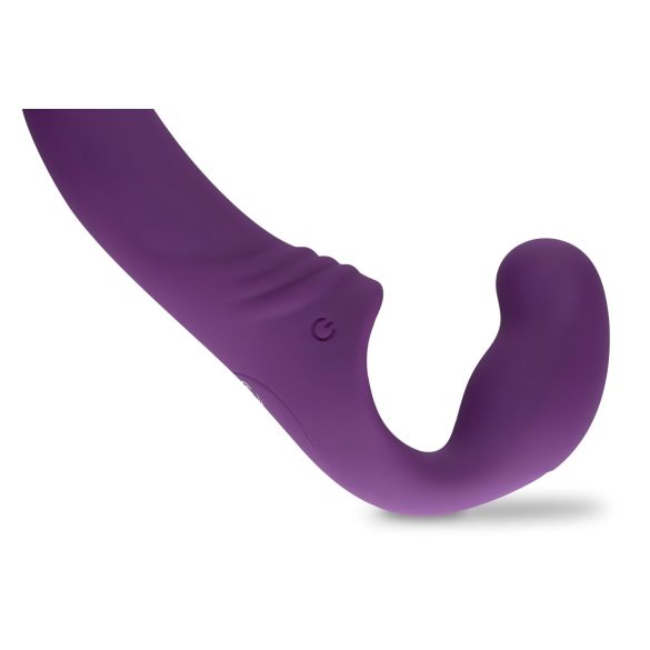Easytoys - vibratore strap-on ricaricabile senza cintura - silicone viola