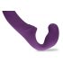 Easytoys - vibratore strap-on ricaricabile senza cintura - silicone viola