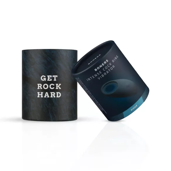 Boners - anello fallico vibrante ricaricabile impermeabile - silicone grigio