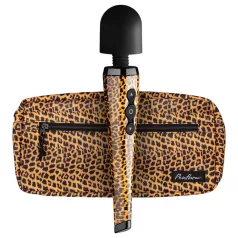  Panthra Shaka Wand - vibratore massaggiante ricaricabile - motivo leopardo nero