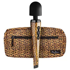   Panthra Shaka Wand - vibratore massaggiante ricaricabile - motivo leopardo nero
