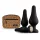 Panthra Kesia - set plug anale in silicone 3 pezzi - nero