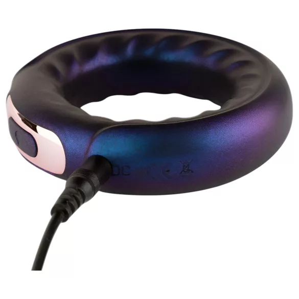 Hueman Saturn - anello fallico vibrante ricaricabile impermeabile - viola